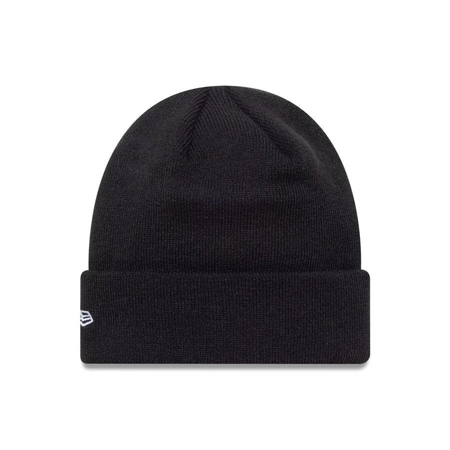 This is a Vespa Seasonal Black Cuff Knit Beanie Hat 2