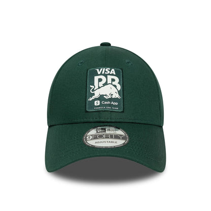 This is a Visa Cash App Racing Bulls Seasonal Dark Green 9FORTY Adjustable Cap 2
