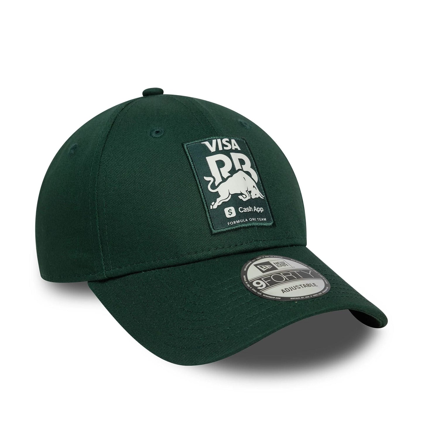 This is a Visa Cash App Racing Bulls Seasonal Dark Green 9FORTY Adjustable Cap 3