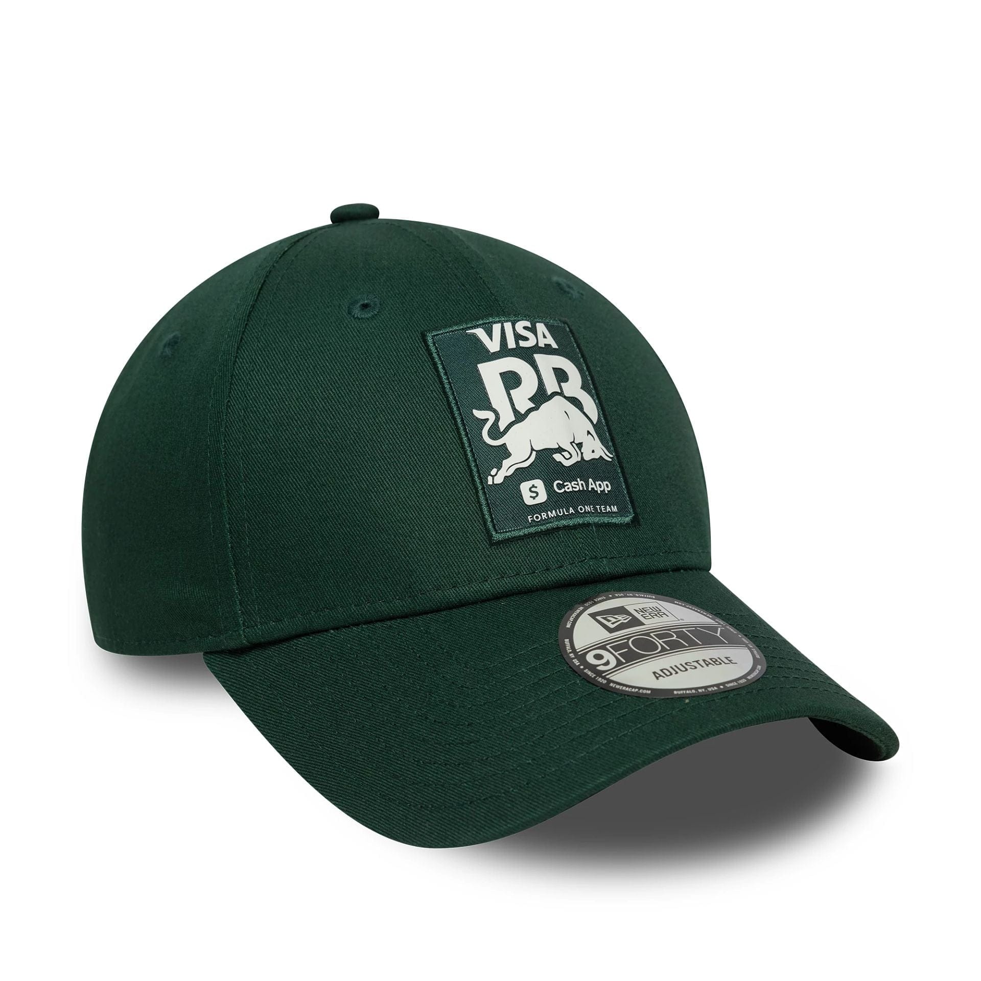 This is a Visa Cash App Racing Bulls Seasonal Dark Green 9FORTY Adjustable Cap 3