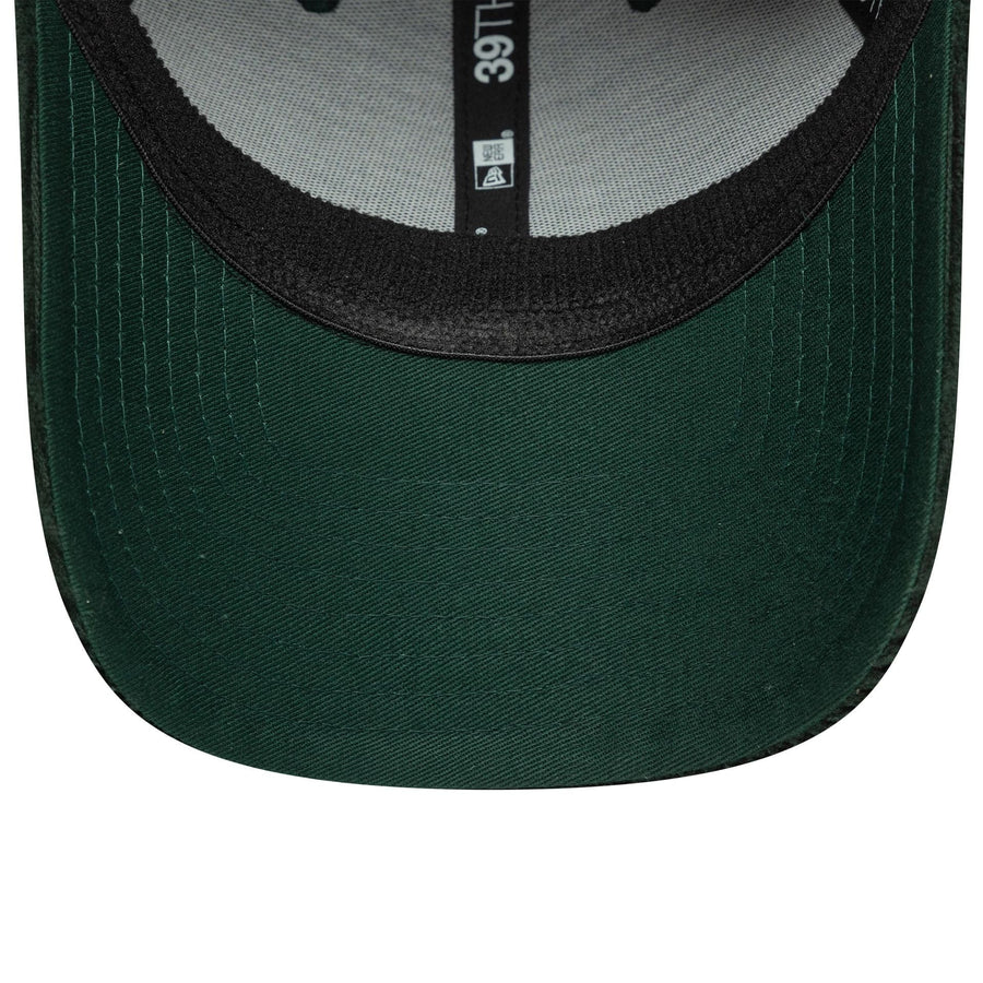 This is a Visa Cash App Racing Bulls Cord Dark Green 39THIRTY Stretch Fit Cap 5