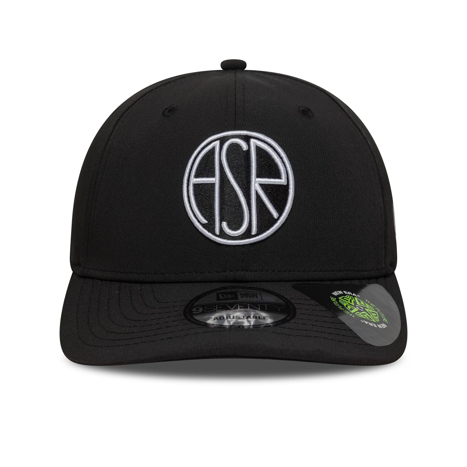 This is a AS Roma Recycled Black 9SEVENTY Stretch Snap Adjustable Cap 2