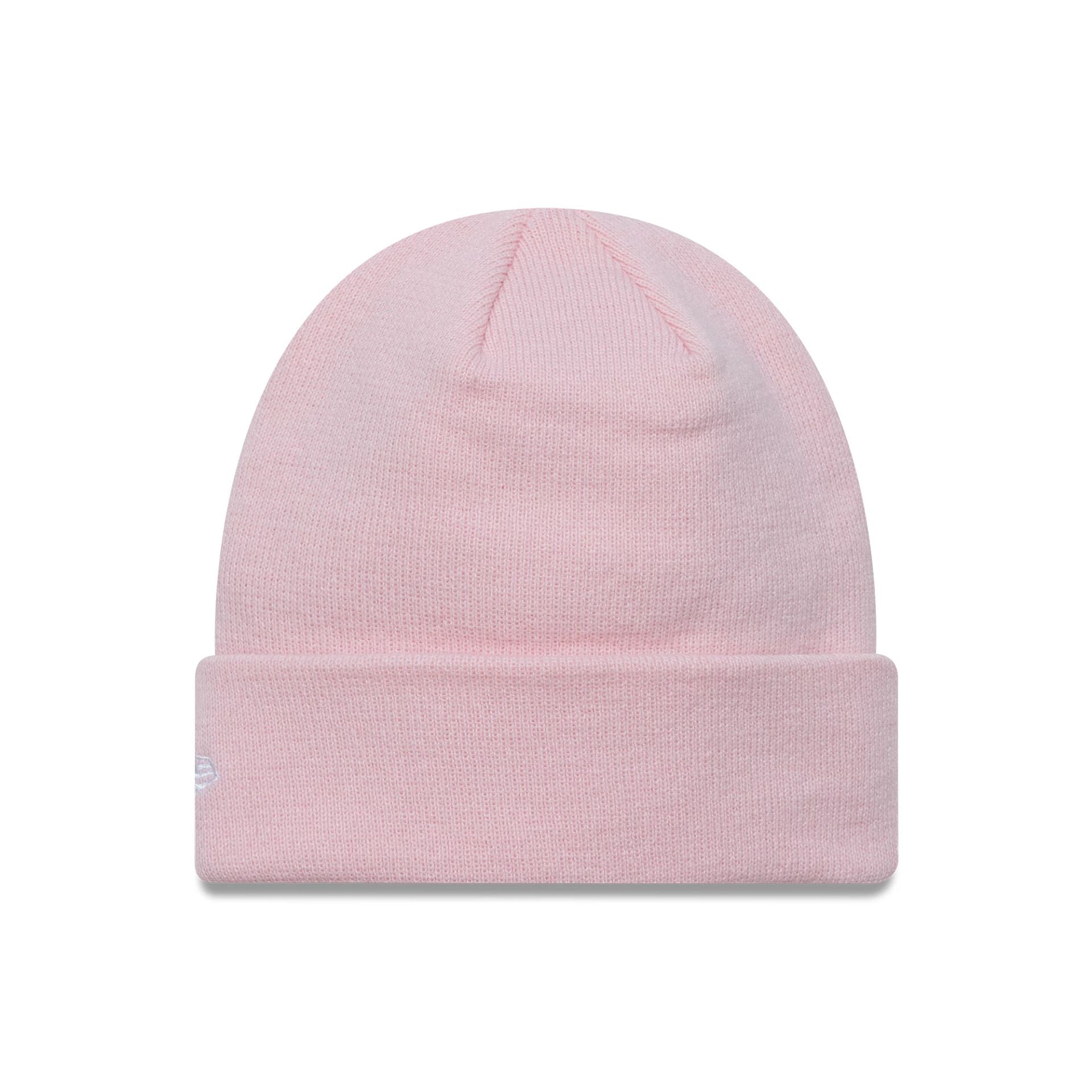This is a AS Roma Womens Core Pastel Pink Cuff Knit Beanie Hat 2
