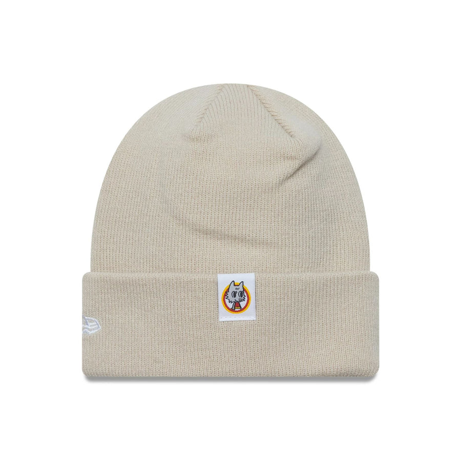 This is a AS Roma Kids Core Cream Cuff Knit Beanie Hat 2
