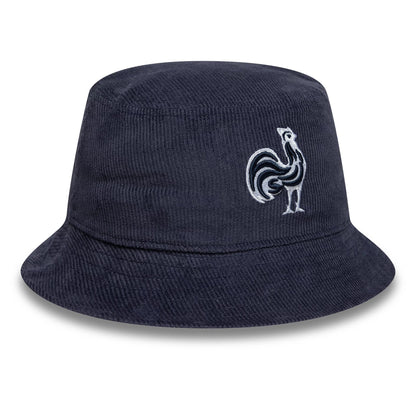 This is a French Federation Of Rugby Cord Navy Bucket Hat 3