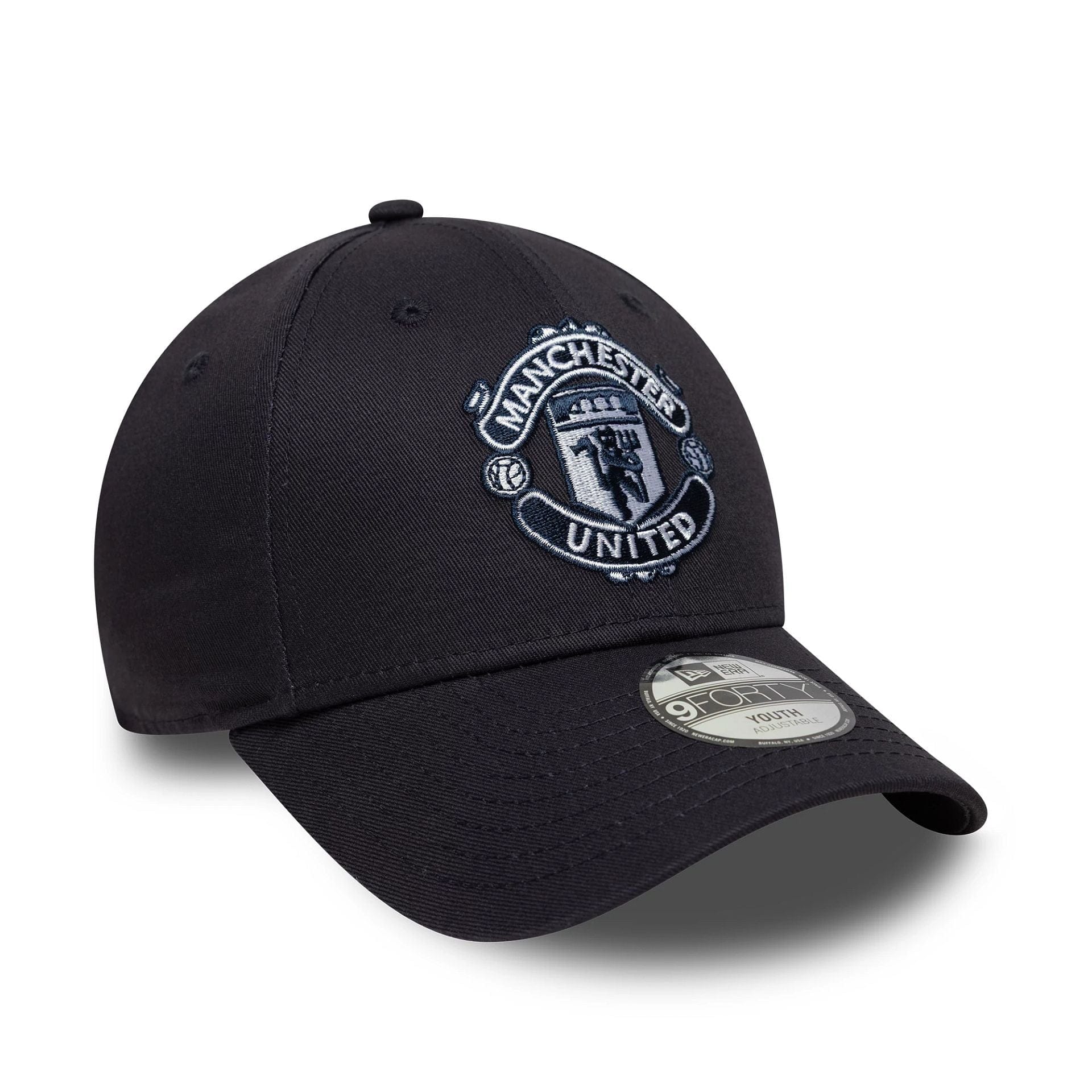This is a Manchester United FC Youth Seasonal Navy 9FORTY Adjustable Cap 4