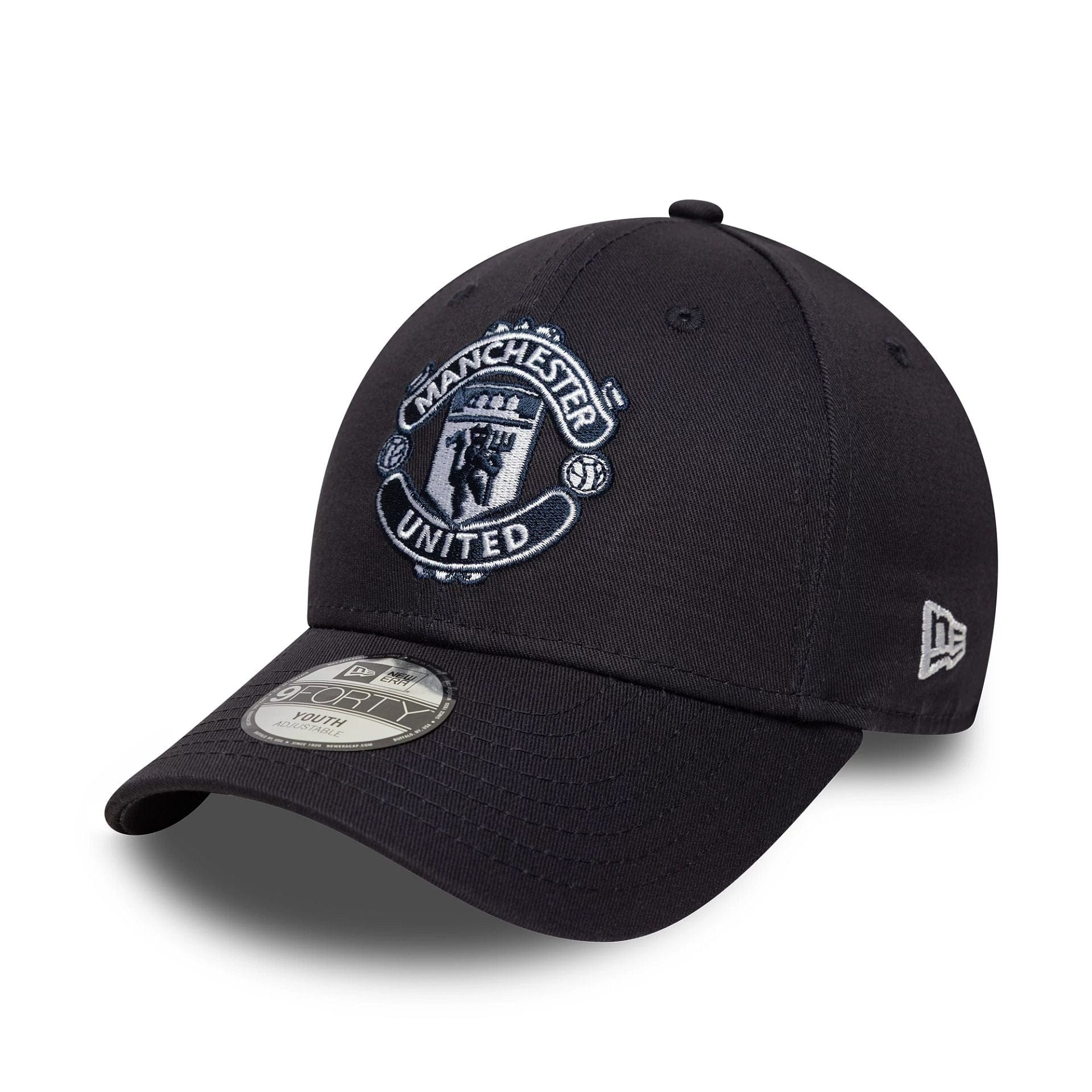 This is a Manchester United FC Youth Seasonal Navy 9FORTY Adjustable Cap 1