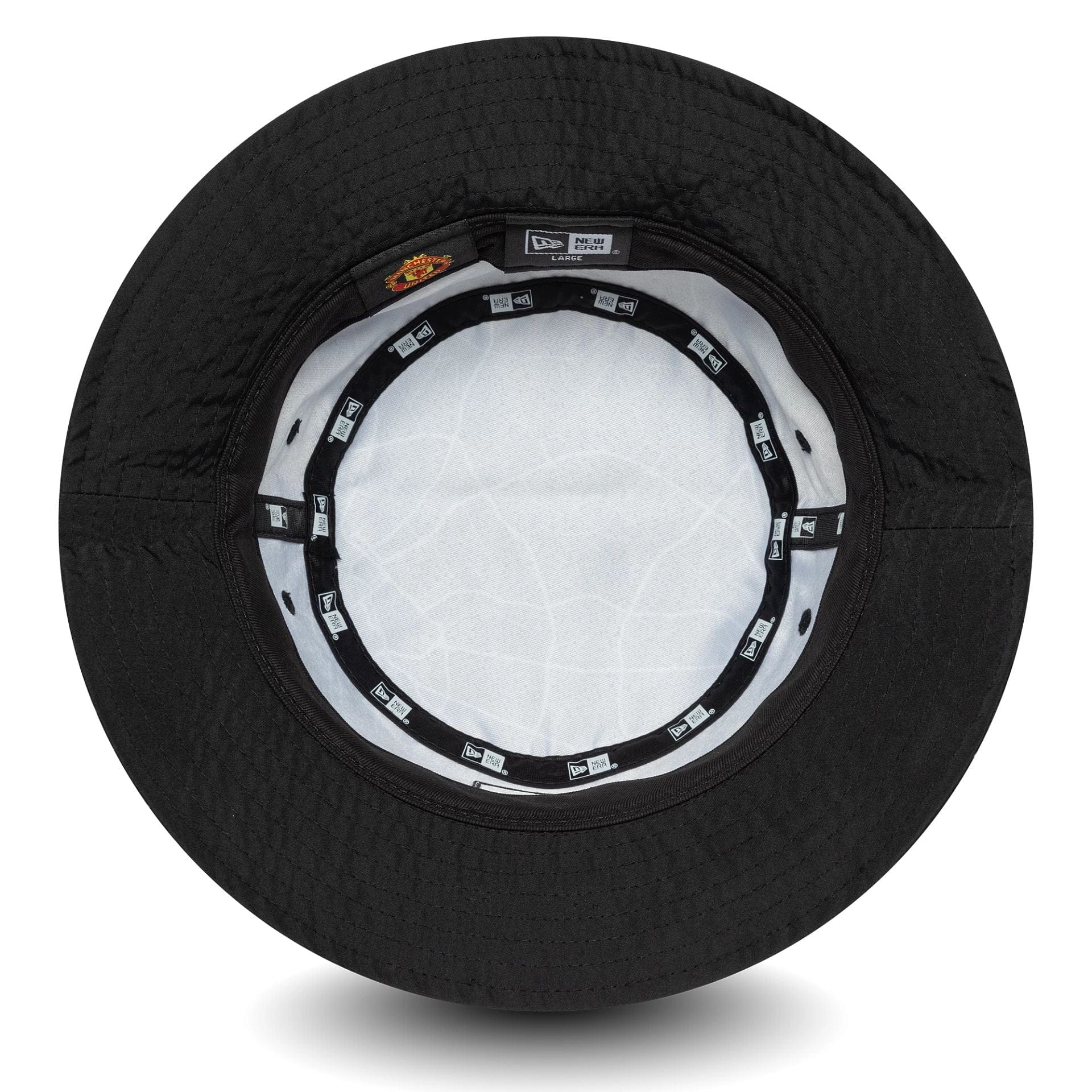 This is a Manchester United FC All Over Print Black Bucket Hat 5