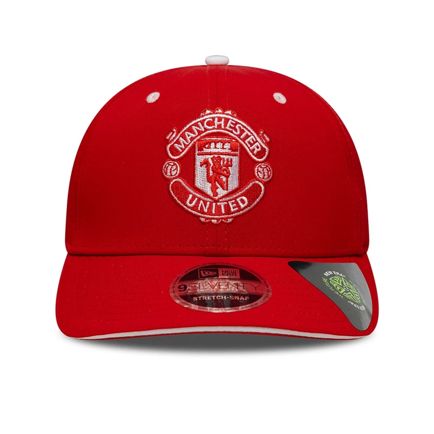 This is a Manchester United FC Recycled Red 9SEVENTY Stretch Snap Adjustable Cap 2