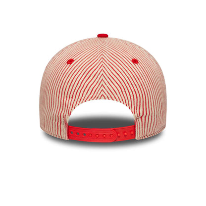 This is a Manchester United FC Pinstripe Red 9FORTY M-Crown Adjustable Cap 5