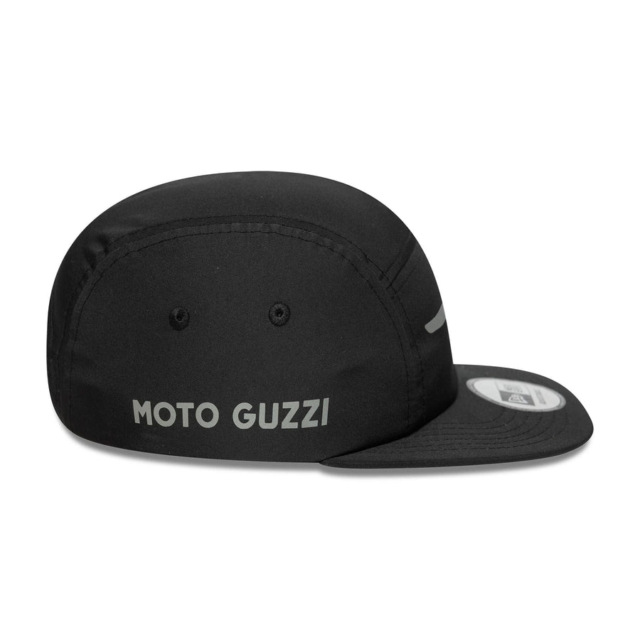 This is a Moto Guzzi Reflective Black Camper Adjustable Cap 4