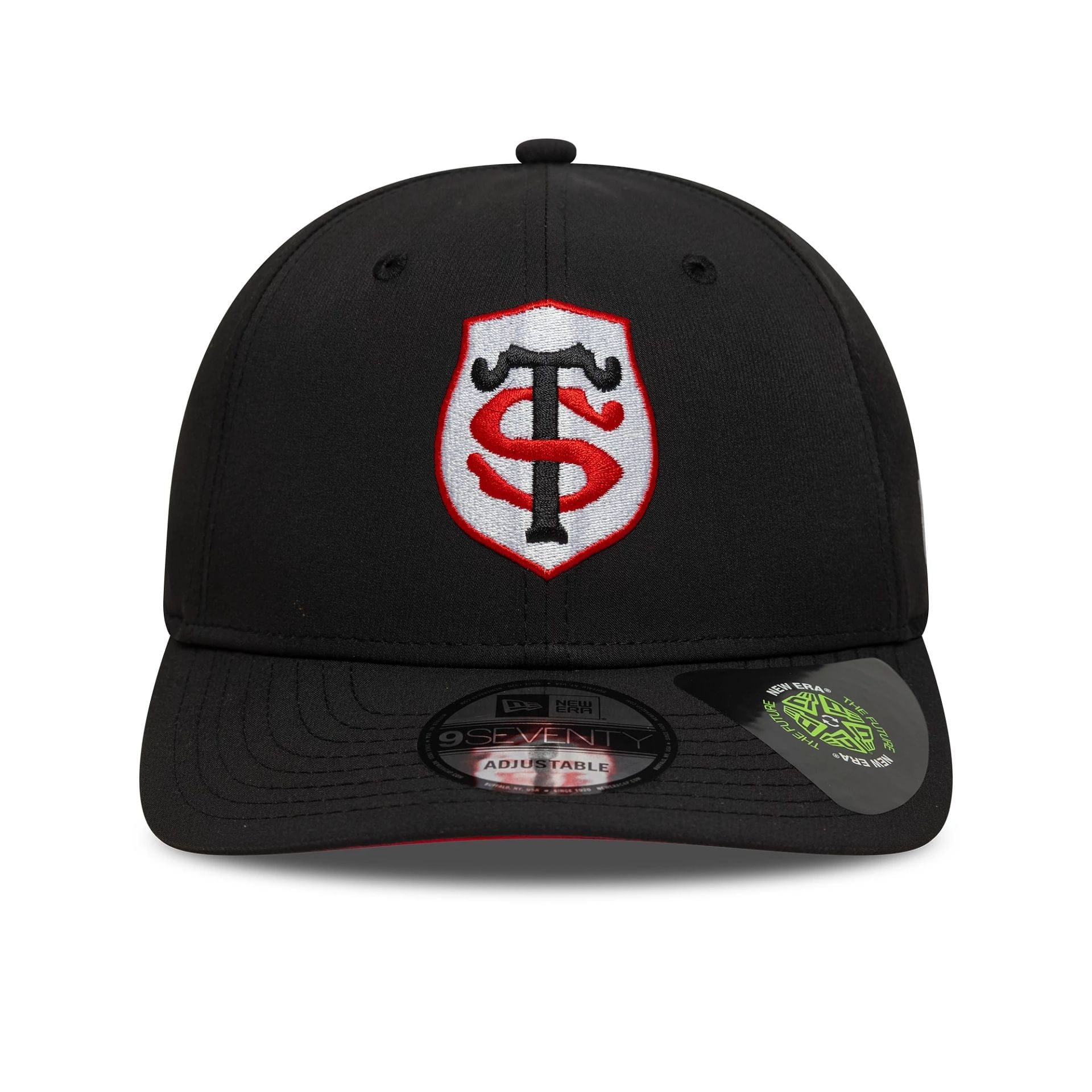 This is a Stade Toulousain Recycled Black 9SEVENTY Stretch Snap Adjustable Cap 2