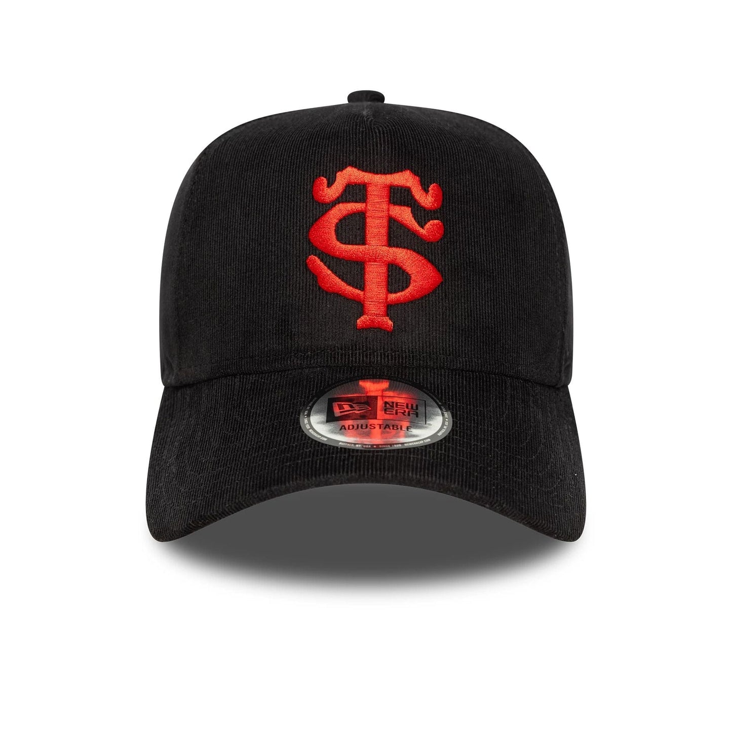 This is a Stade Toulousain Cord Black 9FORTY E-Frame Adjustable Cap 2