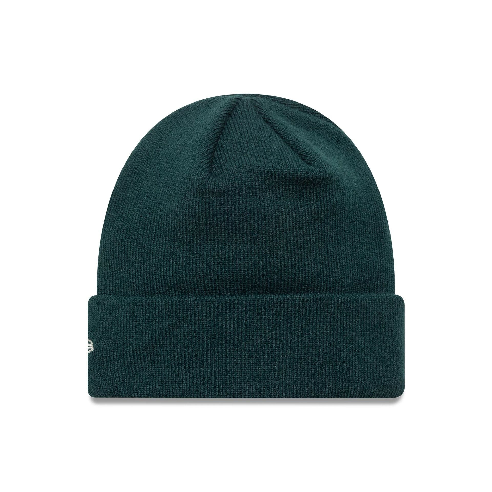 This is a Tottenham Hotspur FC Seasonal Script Dark Green Cuff Knit Beanie Hat 2