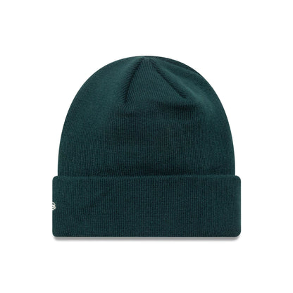 This is a Tottenham Hotspur FC Seasonal Script Dark Green Cuff Knit Beanie Hat 2