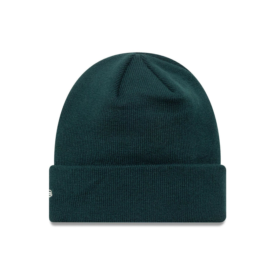 This is a Tottenham Hotspur FC Seasonal Script Dark Green Cuff Knit Beanie Hat 2