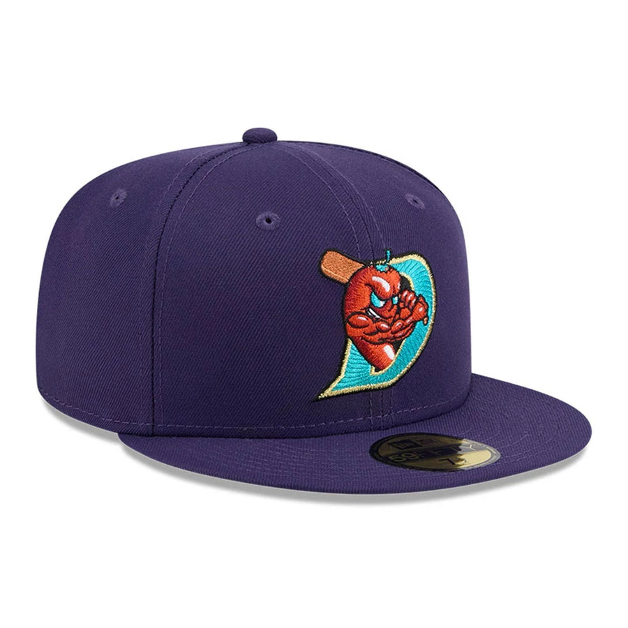 This is a El Paso Chihuahuas MiLB Theme Nights 2025 Purple 59FIFTY Fitted Cap 4