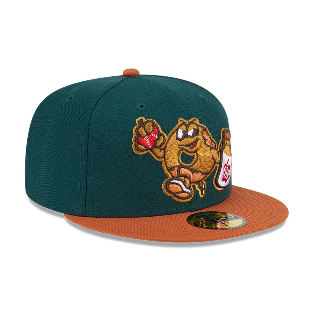 Pictured is this MiLB Theme Night Hudson Valley Renegades 59FIFTY Fitted cap in dark green. 4