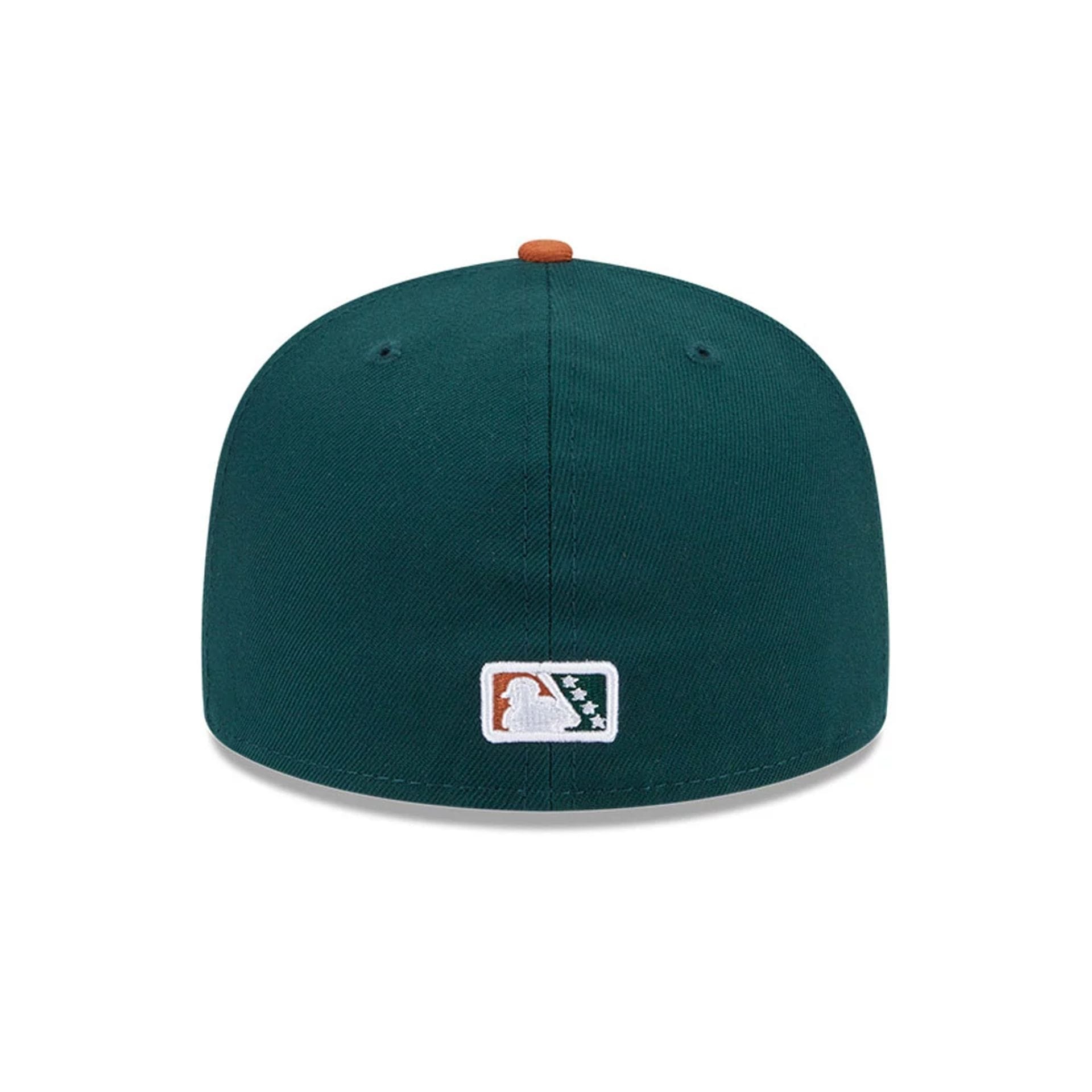 Pictured is this MiLB Theme Night Hudson Valley Renegades 59FIFTY Fitted cap in dark green. 5