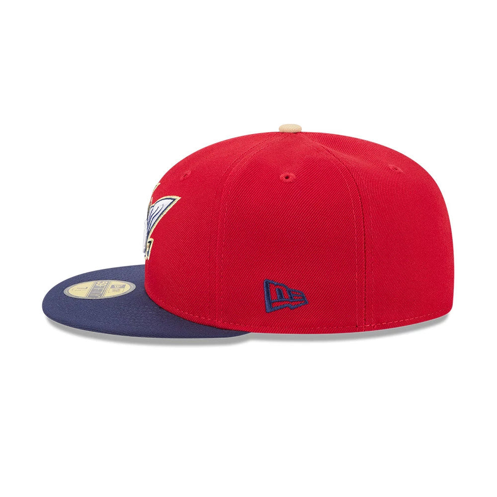 Pictured is this MiLB Theme Night Harrisburg Senators 59FIFTY Fitted cap in red. 6