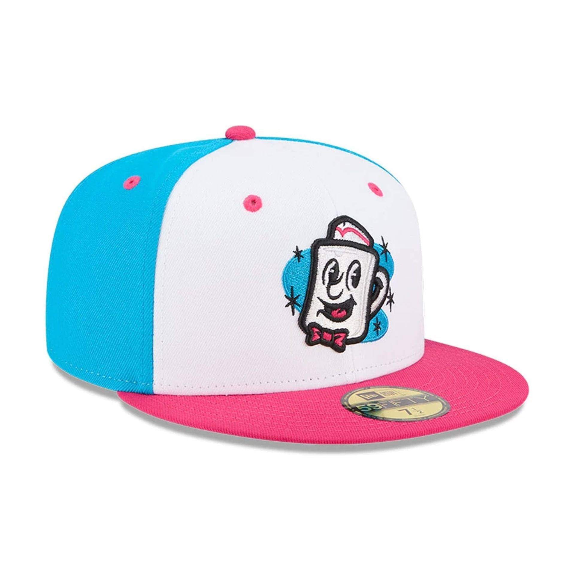 Pictured is this MiLB Theme Night Somerset Patriots 59FIFTY Fitted cap in bright blue. 4