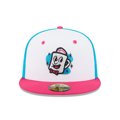 Pictured is this MiLB Theme Night Somerset Patriots 59FIFTY Fitted cap in bright blue. 3