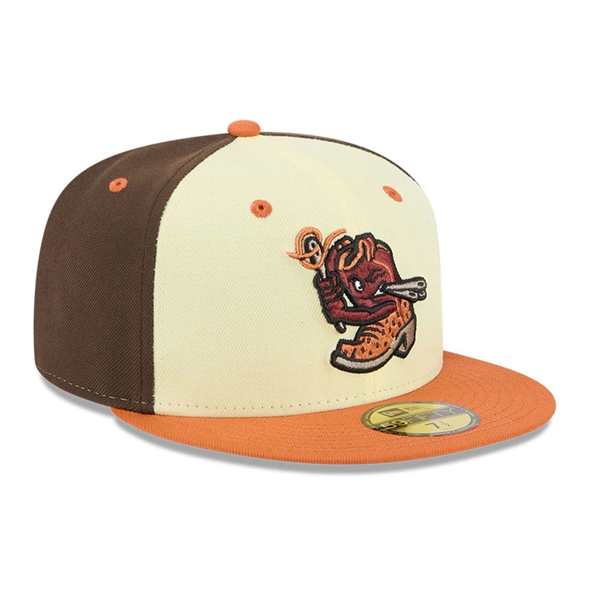 This is a El Paso Chihuahuas MiLB Theme Nights Brown 59FIFTY Fitted Cap 4