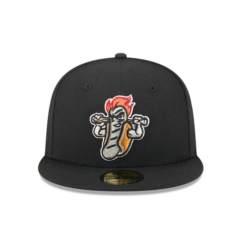 Pictured is this MiLB Theme Night Rochester Red Wings 59FIFTY Fitted cap in black. 3