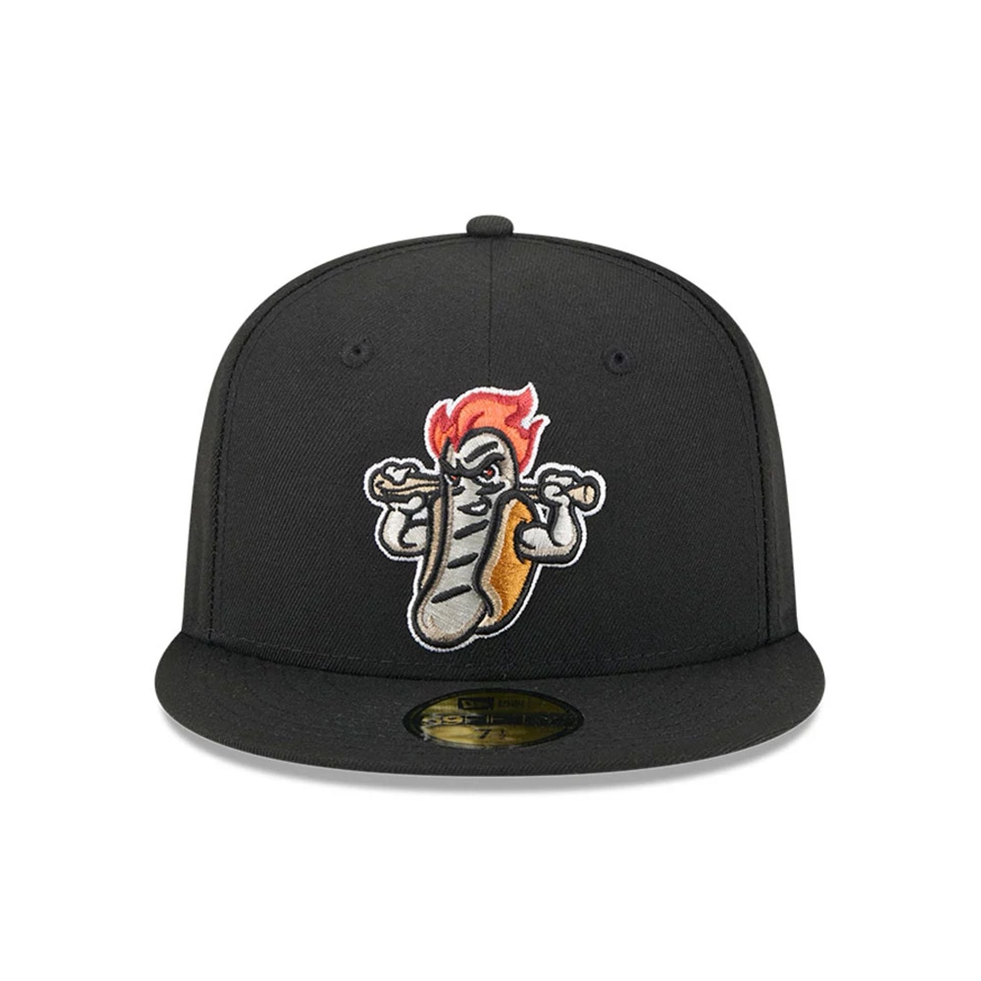 Pictured is this MiLB Theme Night Rochester Red Wings 59FIFTY Fitted cap in black. 3