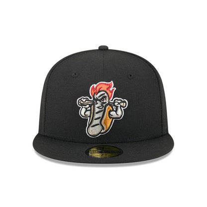 Pictured is this MiLB Theme Night Rochester Red Wings 59FIFTY Fitted cap in black. 3
