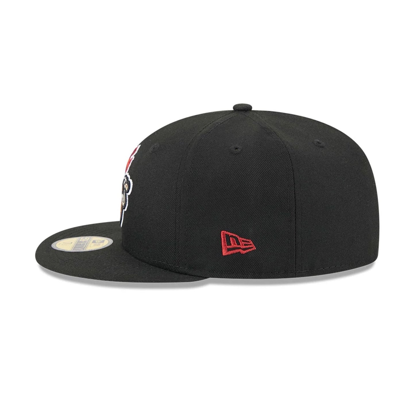 Pictured is this MiLB Theme Night Rochester Red Wings 59FIFTY Fitted cap in black. 5