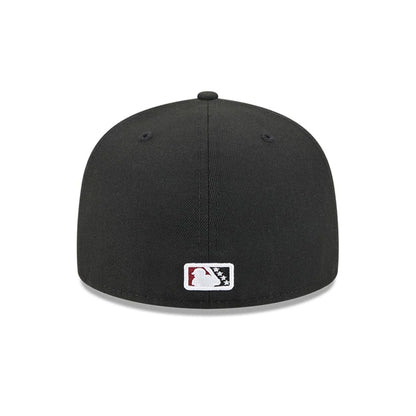 Pictured is this MiLB Theme Night Rochester Red Wings 59FIFTY Fitted cap in black. 7