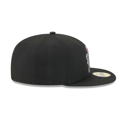 Pictured is this MiLB Theme Night Rochester Red Wings 59FIFTY Fitted cap in black. 6