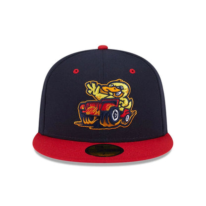 Pictured is this MiLB Theme Night Toledo Mud Hens 59FIFTY Fitted cap in navy. 3