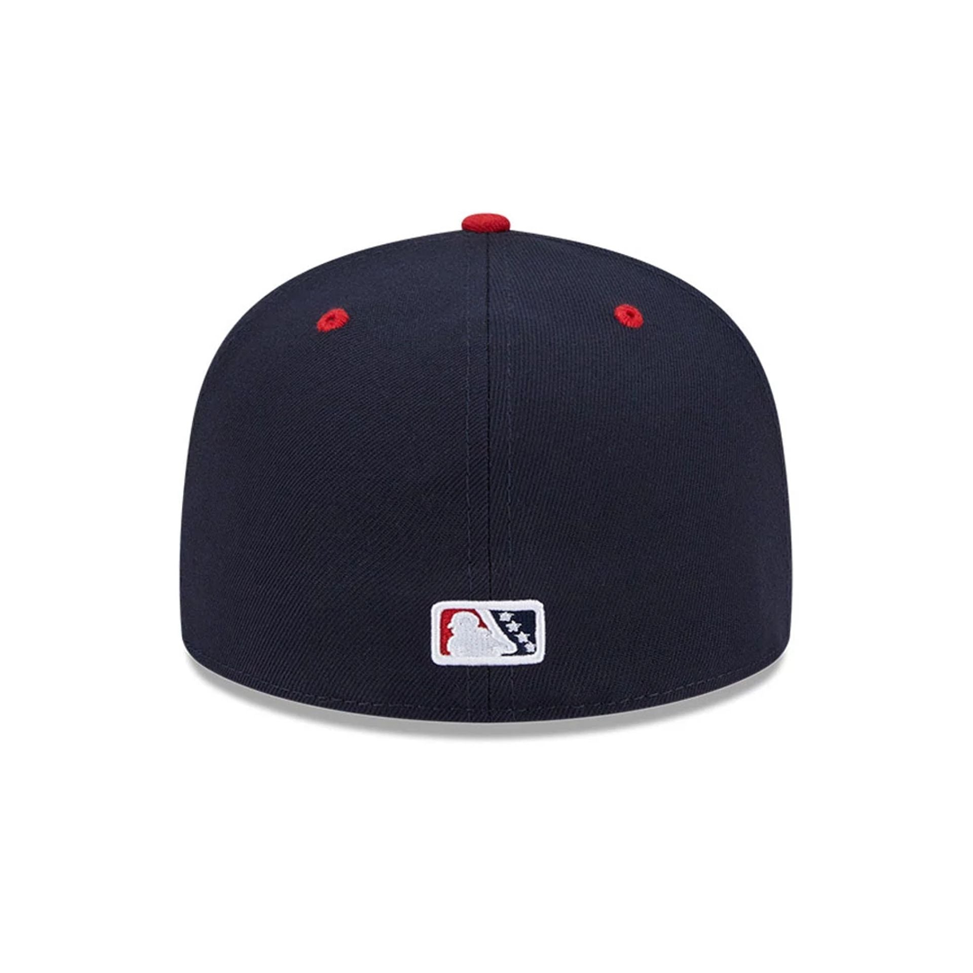 Pictured is this MiLB Theme Night Toledo Mud Hens 59FIFTY Fitted cap in navy. 7