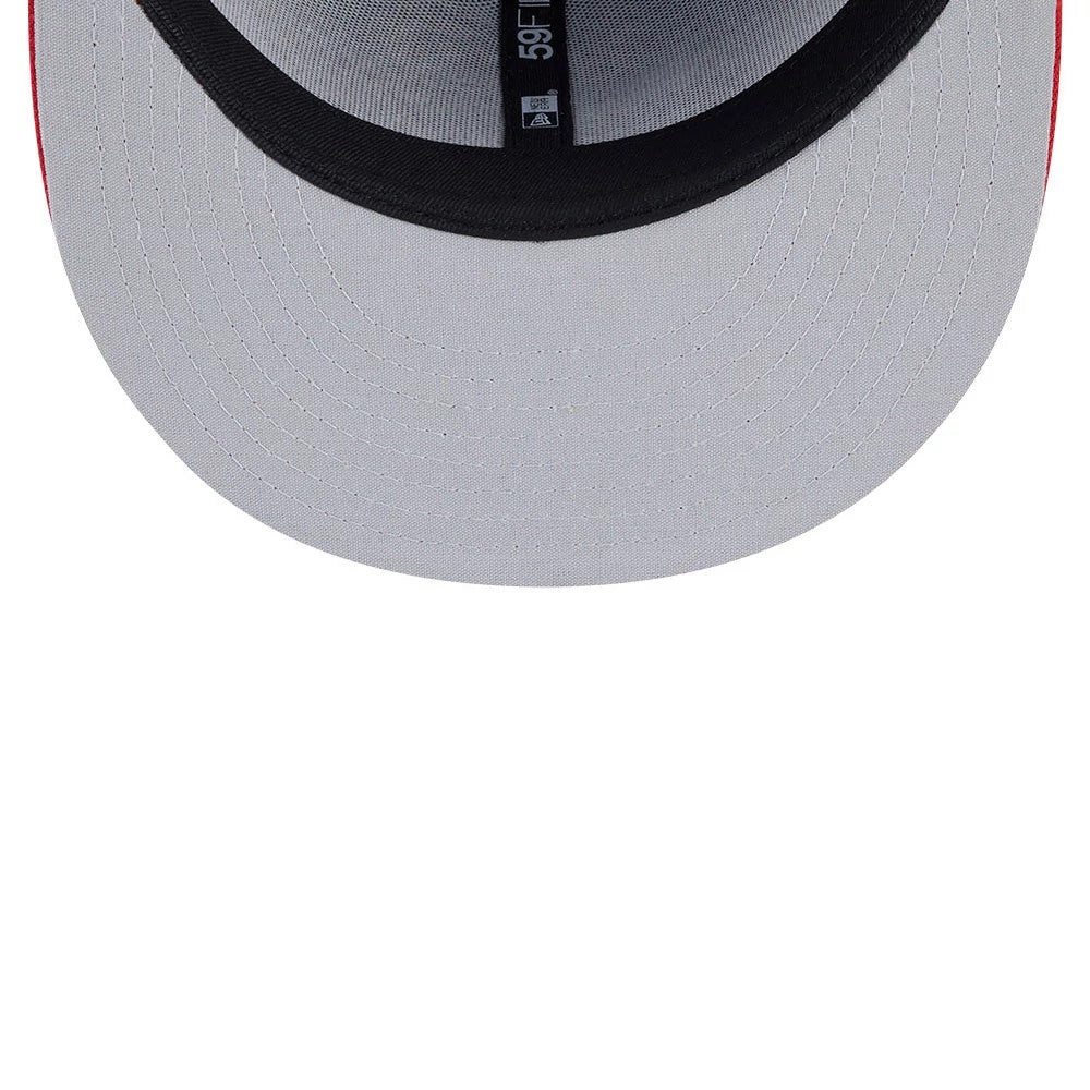 Pictured is this MiLB Theme Night Toledo Mud Hens 59FIFTY Fitted cap in navy. 2