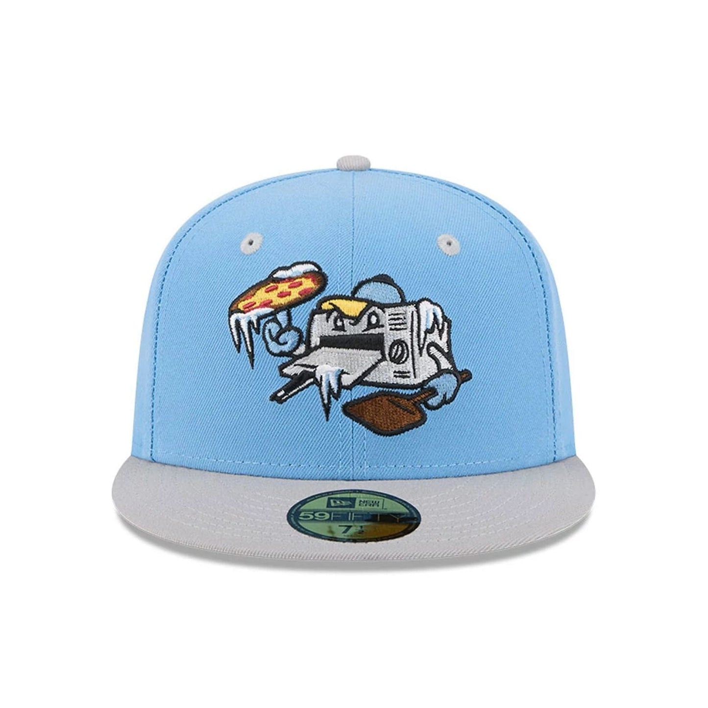 Pictured is this MiLB Theme Night Wisconsin Timber Rattler 59FIFTY Fitted cap in pastel blue. 4