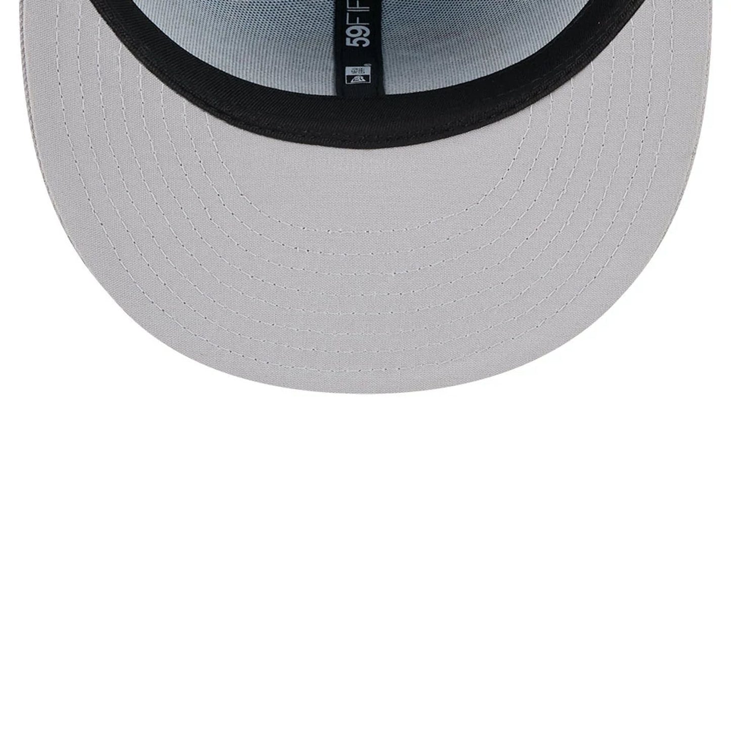 Pictured is this MiLB Theme Night Wisconsin Timber Rattler 59FIFTY Fitted cap in pastel blue. 2