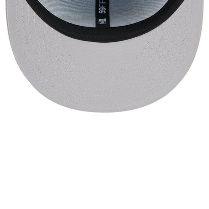 Pictured is this MiLB Theme Night Wisconsin Timber Rattler 59FIFTY Fitted cap in pastel blue. 2