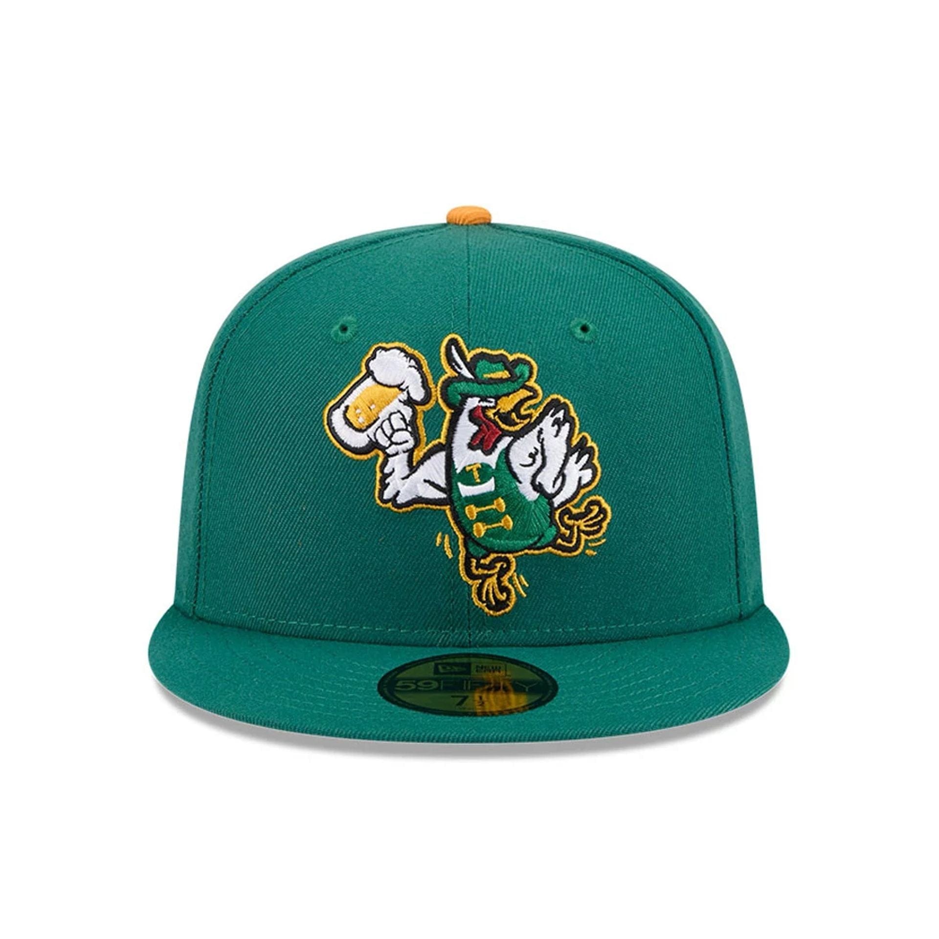 Pictured is this MiLB Theme Night Tulsa Drillers 59FIFTY Fitted cap in green. 3