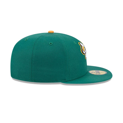 Pictured is this MiLB Theme Night Tulsa Drillers 59FIFTY Fitted cap in green. 6