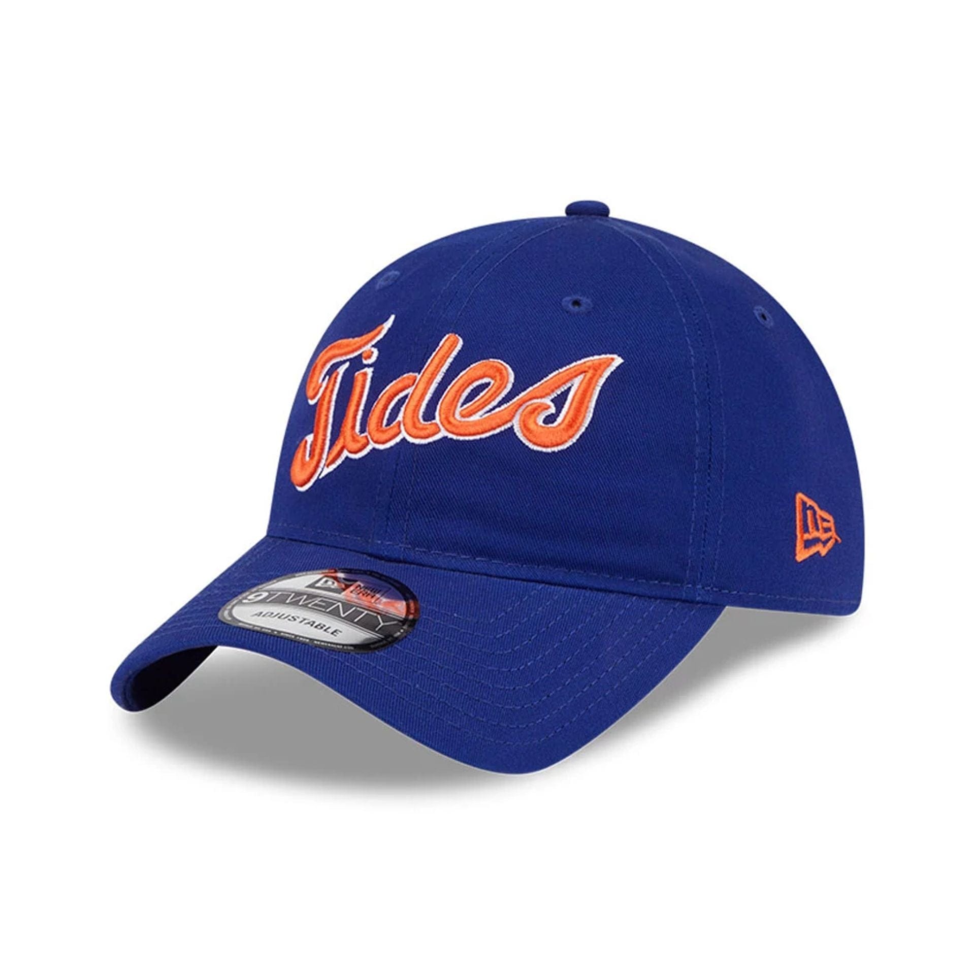 This is a Norfolk Tides MiLB Theme Night Dark Blue 9TWENTY Adjustable Cap 1