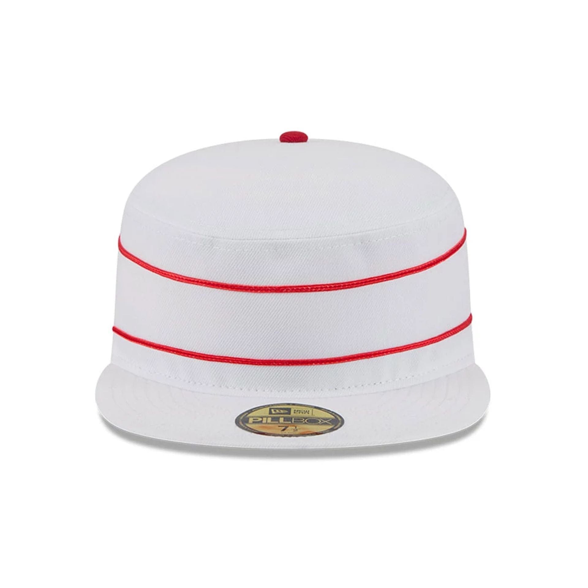 This is a Worcester Red Sox MiLB Theme Nights 2025 White Pillbox Cap 3