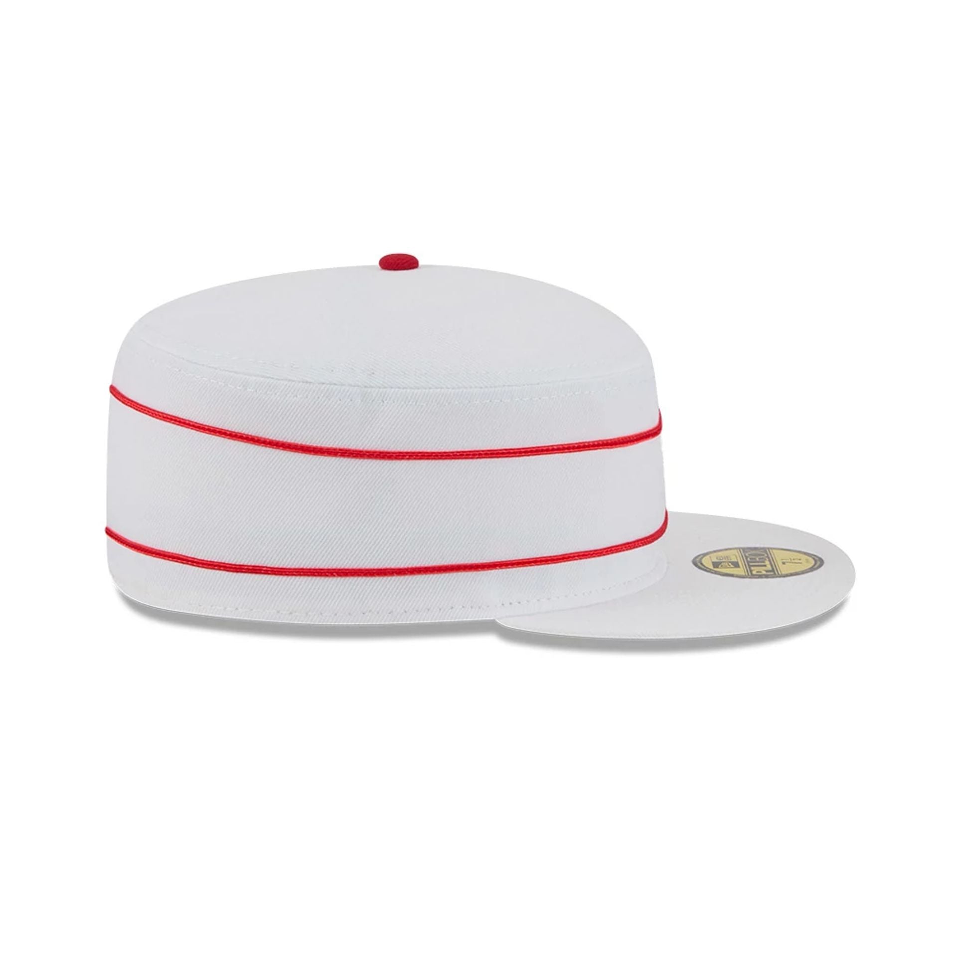 This is a Worcester Red Sox MiLB Theme Nights 2025 White Pillbox Cap 6