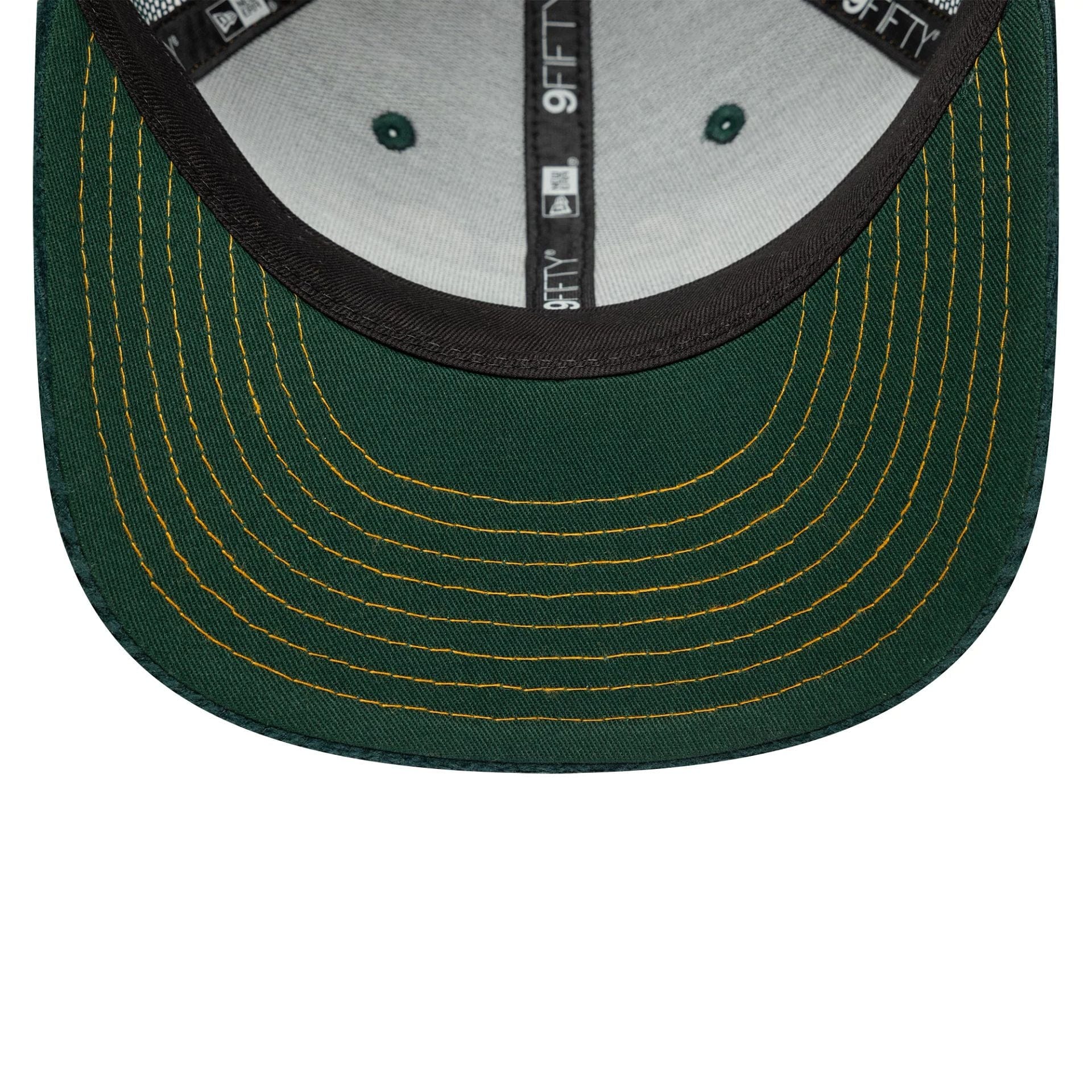 This is a New Era Cord Visor Dark Green 9FIFTY Trucker Snapback Adjustable Cap 5