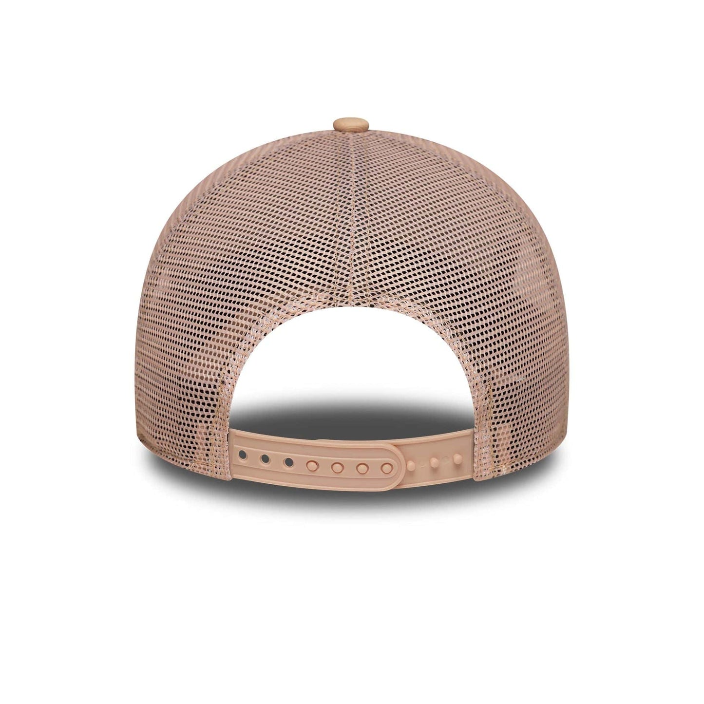 This is a New York Yankees Womens MLB League Essential Pastel Orange 9FORTY A-Frame Trucker Adjustable Cap 4