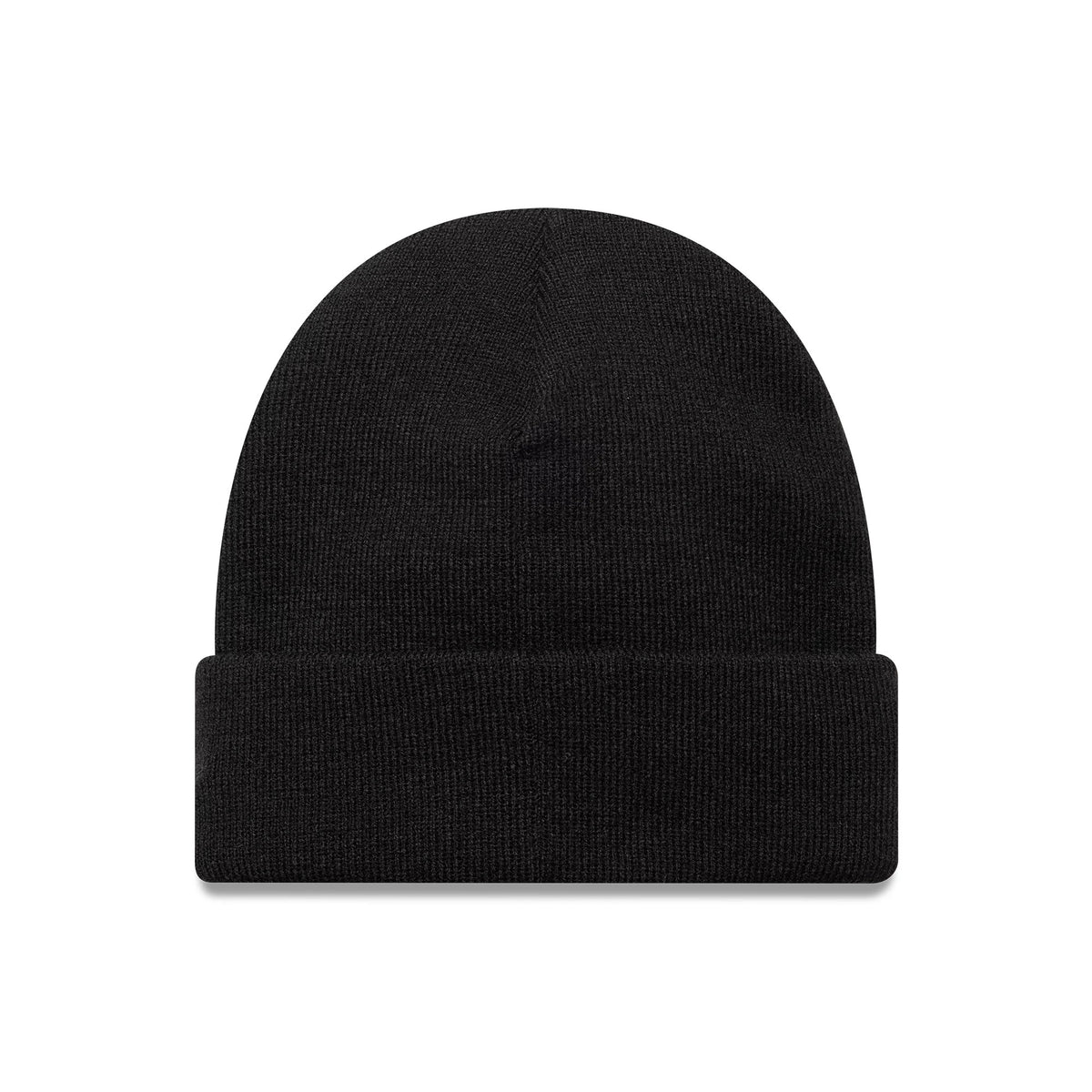 This is a Chicago Bulls NBA Mini Logo Black Cuff Knit Beanie Hat. 2