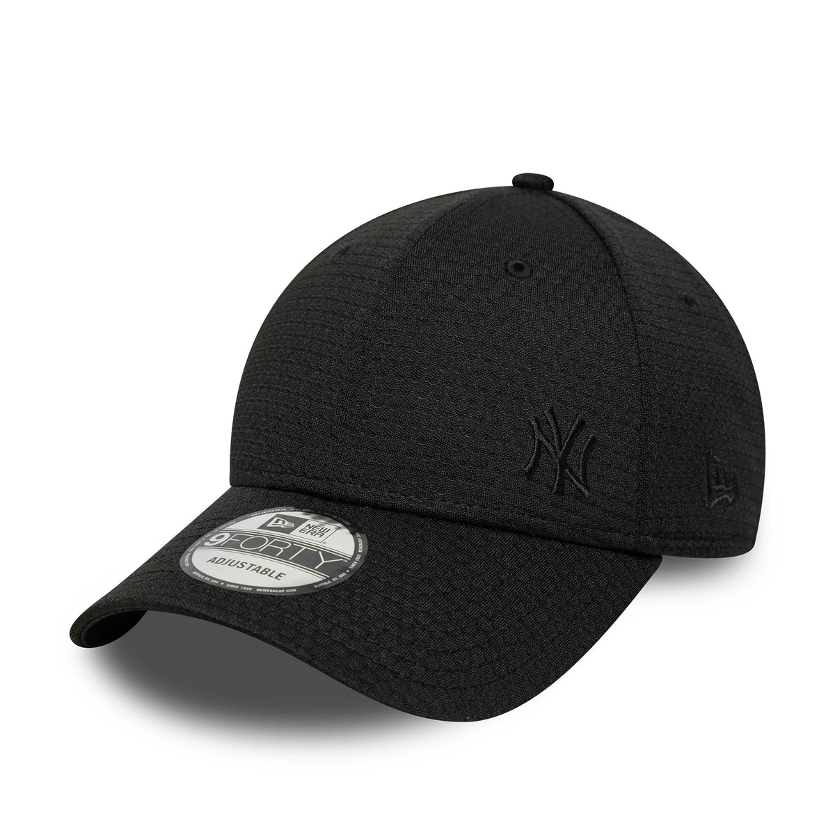 This is a New York Yankees MLB Flawless Monotone Mesh Black 9FORTY Adjustable Cap. 1