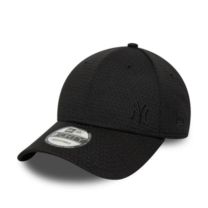 This is a New York Yankees MLB Flawless Monotone Mesh Black 9FORTY Adjustable Cap. 1