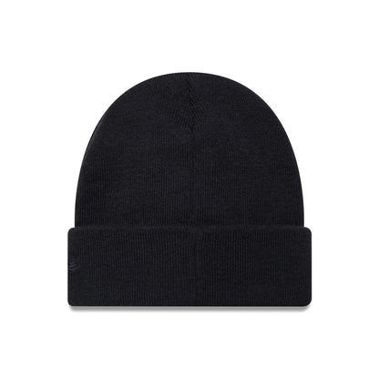 This is a New York Yankees MLB Mini Logo Navy Cuff Knit Beanie Hat. 2